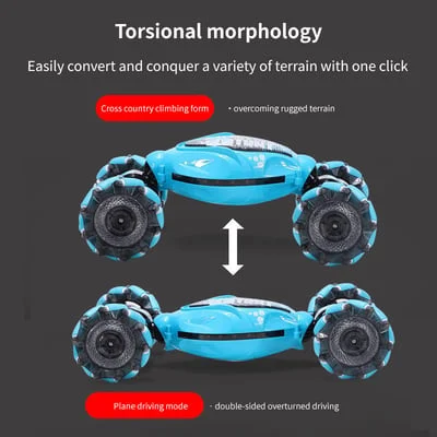 🔥  New Twist Car 🔥All Terrains Monster Trucks for Boys Gesture RC Stunt Car 360° Flips for Age 4-12