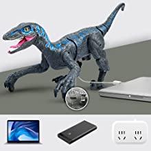 🔥Hot Bee Remote Control Dinosaur Toys, Walking Robot Dinosaur w/ Roaring Sounds