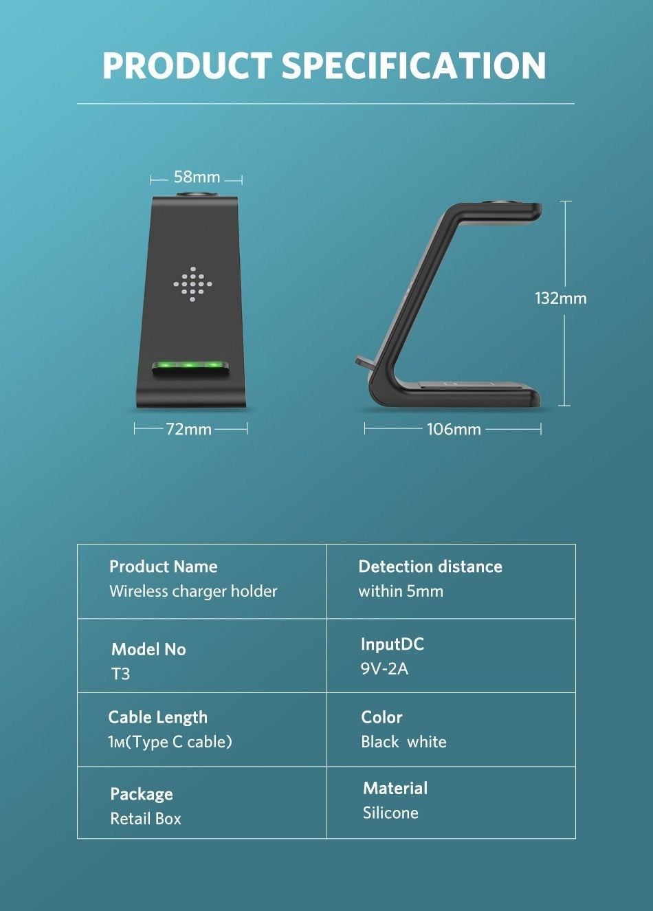 3 in 1 Wireless Charger